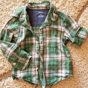 Boys 2T EUC button down long sleeve shirt